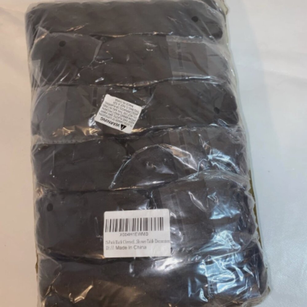 NEW 25 Pack Black Cheesecloth Table Runners Rustic Gauze Fabric Decor 17x108 in - Picture 4 of 4